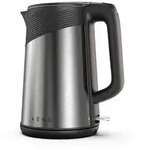 AENO Wasserkocher EK3 1.7L, 360&deg;drehbar edelstahl/schw retail - Schwarz