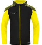 Jako Performance Kapuzenjacke Damen - Schwarz / Soft Yellow - Gelb/Schwarz - 164