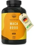 Maca 8000 Gold - 200 vegane Kapseln - Hochdosiert: 24.000mg Maca Pulver pro