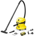 K&auml;rcher Akku-Nass-/Trockensauger WD 2-18 Battery Set, 270W, 12l, Vliesfilter -