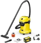 K&auml;rcher Akku-Nass-/Trockensauger WD 3-18 Battery Set, 18 V, 17 l, Patronenfilter -