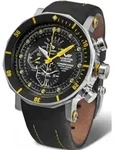 Vostok Europe YM86-620A505-YLW Herren-Alarm-Chronograph Lunokhod 2 - Schwarz