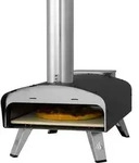 Danbury Pizzaofen mit Pellet-Befeuerung, kurzer Vorheizzeit, Pizzastein 33x33 cm -