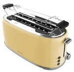 Cecotec 03233, 4 Scheibe(n), Beige, Stahl, Tasten, Drehregler, 1630 W, 190 mm - Beige