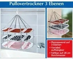 Pullover-Trockner mit 3 Fl&auml;chen - Silber
