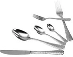 Solex Lena Besteckset 36 teilig f&uuml;r 6 Personen inklusive Moccal&ouml;ffel - Silber