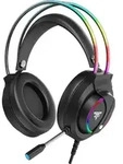 Hyrican Striker Halo ST-GH707 Headset, schwarz, RGB-Beleuchtung, USB, 3,5 mm Klinke,