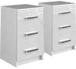 Nachttisch Vicco Irma Wei&szlig; 2er Set, Model 37287 - Wei&szlig;