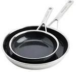 KitchenAid CC006066-001, Rund, Allzweckpfanne, Schwarz, Edelstahl, Keramik,