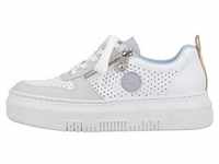 Rieker Damen Sneaker Plateausohle Halbschuhe M1905, Größe:40 EU, Farbe:Weiß