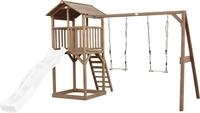 AXI Beach Tower Spielturm aus Holz in Braun | Spielhaus f&uuml;r Kinder mit wei&szlig;er