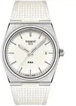 Tissot PRX 40 mm Schweizer Quarz-Uhr mit wei&szlig;em Zifferblatt