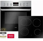 Amica Einbau Herd Set Backofen Glaskeramik Kochfeld Umluft Timer Bräterzone EHC 933 Amica Einbau Herd Set Backofen Glaskeramik Kochfeld Umluft Timer Bräterzone EHC 933