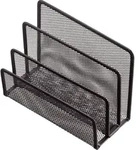 helit Briefst&auml;nder Mesh H2518395 14x7x9,7cm 3F&auml;cher Metall schwarz - Schwarz