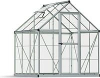 Palram - Canopia Aluminium Gew&auml;chshaus Harmony 66 Silber 185x185x208 cm
