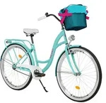 Milord Komfort Fahrrad Mit Korb Damenfahrrad, 28 Zoll, Blau, 1 Gang - Blau