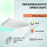 LEDVANCE SMART+ Wifi Orbis Magnet, Intelligente Deckenbeleuchtung, WLAN, Wei&szlig;,