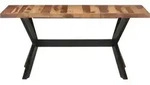 vidaXL Esstisch 160x80x75 cm Massivholz Honigfarben - Braun