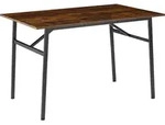 tectake&reg; Esstisch Swansea Industrial Style 120 x 75 x 76 cm - Dunkelbraun