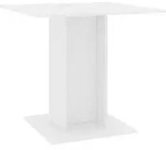 vidaXL Esstisch Wei&szlig; 80x80x75 cm Holzwerkstoff - Wei&szlig;