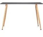vidaXL Esstisch Grau und Eichefarben 120&times;60&times;74 cm MDF - Grau