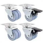 WAGNER Strandkorbrollen 4tlg. Set - ULTRASOFT - Durchmesser &Oslash; 50 mm, 2 mit Bremse,