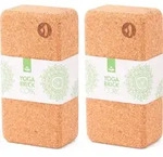 Yoga Block KORK BRICK, Standard Set (2 St&uuml;ck) - Braun