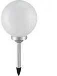 LED Solarleuchte, Kugel, wei&szlig;, D 30 cm