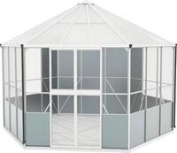 Vogelvoliere Vitavia Circus 9000 383 x 336 cm, ca. 9 qm, Maschenweite 13 x13 mm,