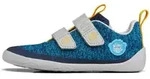 Affenzahn Knit Happy Penguin Klettschuh Blau - Blau - 28