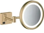 Kosmetikspiegel ADDSTORIS mit LED Leuchte brushed bronze brushed bronze - Bronze