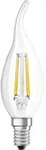 OSRAM LED Kerzenlampe Superstar Plus Windsto&szlig; E14 Filament 3,4W 470lm warmweiss