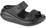 Crocs Classic Crush Plateau Sandale EU 39/40 Schwarz - Schwarz - 40