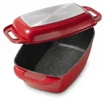 STONELINE&reg; Br&auml;ter 43x26 cm 8,4 l | mit Deckel - Rot