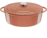 Tefal Lov Gusseisen Ovaler Br&auml;ter 34 cm terracotta orange - Orange