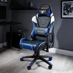 X Rocker Agility eSports, Gepolsterter Sitz, Gepolsterte R&uuml;ckenlehne, Schwarz, Blau,