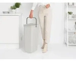 Brabantia Sort & Go, 40 l, Rechteckig, Kunststoff, Hellgrau, Manuell, Belgien -