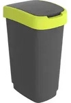 Rotho Abfalleimer 50 L Twist - Swingeimer 40,1 x 29,8 x 60,2 cm - M&uuml;lleimer