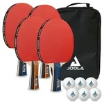 JOOLA Tischtennisset Family Advanced - 4 Tischtennisschl&auml;ger + 6 Tischtennisb&auml;lle +