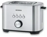 Severin Toaster mit Bagel-Funktion AT 2620 geb&uuml;rstetschwarzsilber Toaster Toaster
