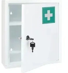 Medizinschrank aus Stahl Ma&szlig;e: ca. 31,5 x 10 x 36cm - Wei&szlig;
