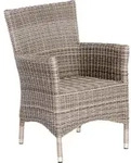 Merxx Sessel "Teneriffa" 2er Set - Aluminiumgestell mit Kunststoffgeflecht