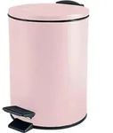 Spirella Treteimer Cannes - hellrosa - 3 Liter - Metall - 17x25 cm - soft-close -