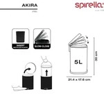Spirella Treteimer Venedig - petrolblau - 5L - Metall - 21 x 30 cm - Petrol
