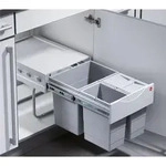 Hailo 3642131 Abfallsammler TR Swing f&uuml;r 40er Schr&auml;nke mit Dreht&uuml;r - Grau
