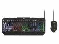 MediaRange Gaming-Set Tastatur 104 Tasten + Maus 6-Tasten
