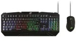 MediaRange Gaming-Set Tastatur 104 Tasten + Maus 6-Tasten - Schwarz
