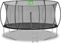 EXIT Black Edition Trampolin &oslash;427cm, auf Beinen, Rund, f&uuml;r Kinder, Schwarz