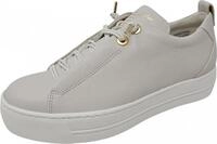 Paul Green Damen Low Sneaker Grau Glattleder Elastikschn&uuml;rung Plateau Gr&ouml;&szlig;e:...