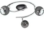 BIMEDA Spot - L29 x H34,5 cm - nickel-nero, chrom - 3X2,8W inkl. - IP20 -